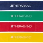 THERABAND Resistance Band Loop Set, Pack of 4, 12 Inch Band Loop Kit for Legs & Butt Workouts, Beginner to Advanced Levels for Exercise, Rehab, Physical Therapy, Stretching, & Strength Training