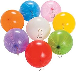 Fun Express Bulk Punch Balloons - 250 Pack in Bright Colors - Party Toys and Favors