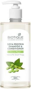 Biotique Bio Soya Protein Fresh Nourishing Shampoo | Repairs Dry and Damaged Hair |Maintains pH Balance |Promotes Healthy Shiny Hair| Prevents Color Fading | All Skin Types | 500ml