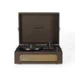 Crosley Voyager Portable Turntable - Bluetooth Record Player, 3-Speed Suitcase Vinyl Player, Home Turntables for Vinyl Records, Built in Stereo Speakers & Bluetooth Receiver, AUX Input, Cocao