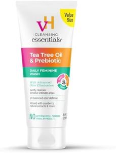 vH essentials Daily Feminine Wash - 10 Fl Oz - Odor Eliminating Vaginal Wash with Tea Tree Oil, Prebiotics and Cranberry, gentle cleanser + pH balancing