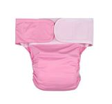 Reusable Adults Diapers Washable Incontinence Man Protective Underwear Breathable Leakfree for Women Men Incontinence Care Velcro Design, Waistline 19.68-49.60 inch(Pink)