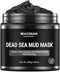 Hicream Dead Sea Mud Mask for Face and Body - Natural Face and Skin Care -Deep Cleansing Clay Mask for Acne,Blackheads, Whitehead,Oily Skin, Minimize Pores,Moisturizing -for Women & Men-8.8 oz/250g