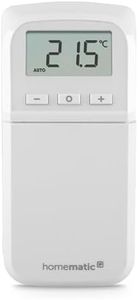Homematic IP Heizkörperthermostat – kompakt Plus, Smart Home, digitaler Thermostat Heizung, Heizungsthermostat, Heizkosten sparen, einfache Installation, Energie sparen, 157681A0 Weiß