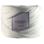 Crochela Cotton-Polyester Tshirt Yarn for Crochet/Knitting (Weight : 250 Grams | Length : 50 Meters | Colour : White)