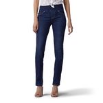 Lee Women's Sculpting Slim Fit Slim Leg Pull On Jean, Infinity, 12 Short