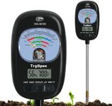 7-in-one Soil Test Kit, Soil Moisture Meter/PH Meter/Sunlight Intensity/Fertility Soil Tester, LCD Display Air & Soil Hygrometer Temperature for Garden, Farm, Lawn Care Moisture Meter for Hous Plants