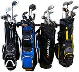 StoreYourBoard Golf Club Bag Organizer, Garage Storage Rack, Adjustable Wall Mounted Hanger, Golf Bags and Accessories ((4) Bags)