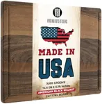 Walnut Wood Cutting Board - Made in USA - Reversible - by Virginia Boys Kitchens