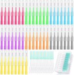 Zopeal 250 Pieces Braces Flossers Interdental Brush for Cleaner Tooth Toothpick Dental Teeth Flossing Head Oral Dental Hygiene Cleaning Tool Soft Dental Picks Refill Toothpick Cleaners (Cute Color)