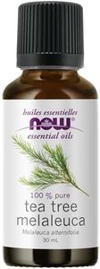 NOW Essential Oils, Tea Tree Oil, Cleansing Aromatherapy Scent, Steam Distilled, 100% Pure, Vegan, Child Resistant Cap, 30mL
