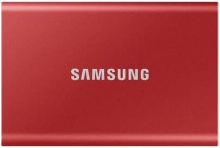 SAMSUNG SSD T7 1TB Portable External SSD, Up to USB 3.2 Gen 2, Reliable Storage for Gaming, Students, Professionals, Red