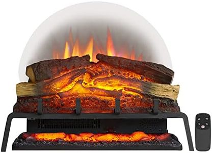 LegendFlame 25" W Free Standing Electric Fireplace Log Set (EF484), Fireplace Insert, Heater 750W/1500W, Crackling Sound, Remote Control…