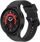 SAMSUNG Galaxy Watch5 Pro Bespoke Edition 45mm Bluetooth Smartwatch, Body, Health, Fitness, Sleep Tracker, Sapphire Crystal Glass, Titanium Frame, US Version, Black Ridge Sport Band, Black