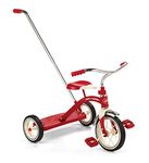 Radio Flyer Classic Tricycle with Push Handle, Red, 10-12 Inches, For Ages 2 - 4 Years