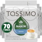 Tassimo Nabob Espresso Single Serve T-Discs, 110g (5 Boxes of 14 T-Discs)