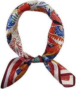 100% Mulberry Silk Scarfs for Women - Lightweight Square Satin Head Scarf - Small Silk Hair Scarf with Gift Packed 21" x 21"