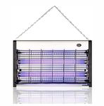 Insect Zapper Electric Bug Zapper Insect Killer Mosquito, Bug, Moth, Fly Killer Zapper, 110V-120V 3pin Plug, Ultraviolet T8 Light Bulbs, Powerful 2600V Grid, Energy Saving, Indoor Use 30W