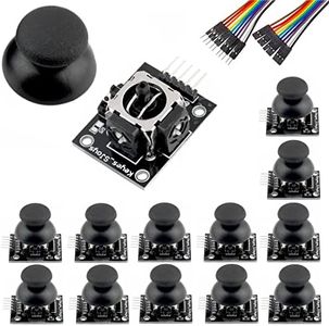 WWZMDiB 12 Pcs Joystick Module Compatible with for Arduino Raspberry Pi Thumb Analog Joystick
