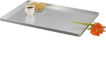 KMW Baking Tray - Heavy-Duty Aluminum 600x400x20 mm (1.6 mm Thickness), Large Commercial Grade Steel Baking Sheet for Professional and Home Use