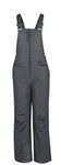 SkiGear Arctic Unisex-Child Insulated Snow Bib Overalls, Charcoal, Small Regular