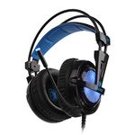 Locust Plus PC Gaming Headset SA-904 Virtual 7.1 Surround Sound and RGB Light on Ear Cups