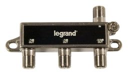 Legrand - OnQ 3 Way Cable Splitter, Digital Cable Splitter for Home Office or Theater, Signal Splitter for MoCA-Capable Networks, VoIP and DOCSIS 3.1 Networks, Black, VM2203V1