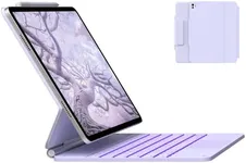 typecase Keyboard Case for 2024 iPad Air 13 and iPad Pro 12.9 (6th, 5th, 4th,3rd Gen),Magic Keyboard for iPad Pro 12.9,Magnetic Keyboard Case with Multi-Touch Trackpad,11 Colors Backlight,Light Purple