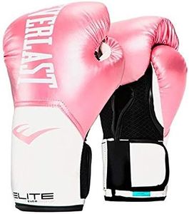 Everlast Elite Pro Style Training Gloves, Pink/White, 12 oz