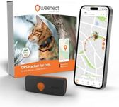 Weenect Cat XS - New GPS Tracker for Cats | Real-time Mini GPS Tracker for Cats | Smallest Model on The Market | Collar Included | Subscription Required