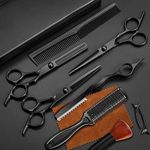 Professional Haircutting Scissors Set,Stainless Steel Barber Supplies Including Straight Shears, Thinning Shears, and Hair Thinning Knife MultiFunctional Salon Tools and Gifts for Friends and Family