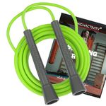 High Activity- Skipping Rope for Men and Women Jumping Rope With Adjustable Height Speed Skipping Rope for Exercise, Gym, Sports Fitness Adjustable Jump Rope (Neon Green)