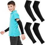 Telooco 2 Pairs Kids Arm Sleeves UV