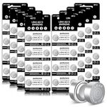 LR44 Button Cell Batteries LR 44 Battery AG13 Button Cells (64 Pieces) No Mercury, 1.5 V, 357/357A/L1154/A76/GPA76