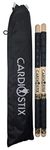 CardioStix 8.5oz Bundle Highest-Weighted Double Grip(1 PAIR,YOU CHOOSE DESIGN OR COLOR) Premium American Hickory Wood Cardio Drum Sticks | Drumming, Fitness, Aerobic Class, Exercises