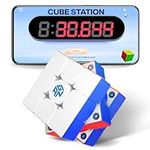 GAN 356 i Carry 2, Magnetic Smart Cube 3x3, Smart Phone Connected Speedcube Smartcube, Intelligent Timer Tracking Movements Steps with App Online Competition, Battery Replaceable Frosted Coated