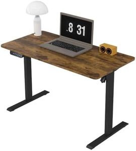 Panana Electric Standing Desk Height Adjustable Desk Ergonomic Stand Up Desk with Memory Setting (Brown, 100 x 60 cm)