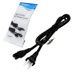 HQRP AC Power Cord 6ft Long for Sharp LC-52D65 LC-52D65U LC-52D78UN LC-52D82 LC-52D82U LC-52D92 LCD HDTV Smart TV Mains Cable HQRP Coaster