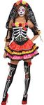 Amscan Day of The Dead Senorita Halloween Costume for Women, Large, with Included Accessories