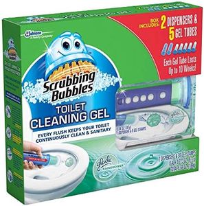 Scrubbing Bubbles Toilet, Rainshower (2 dispensers + 30 Gel Discs), 6 Ounce, 6 Ounce