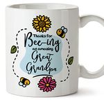 MUGFFINS Great Grandfather/Great Grandpa Mug - in English - Thanks for Beeing Amazing - Funny Gift - Ceramic 11oz Mug