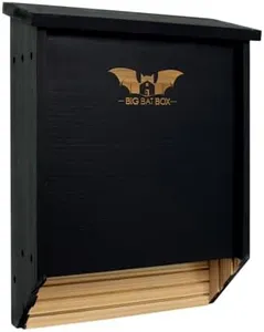 BIGBATBOX - Bat House for Outdoors - Clean Your Backyard from Mosquitoes - Wooden Bat House Kit - with Our Proven Bat Box Design, You are Almost Guaranteed to Attract Bats! WildYard