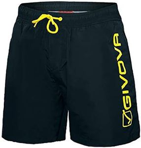 Costume Boxer Uomo Nylon Pantaloncino Mare GIVOVA Art. 4550 (M, Blu)