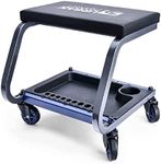 URBANTRANSIT Fastback Shop Stool - 350 Lb Capacity Rolling Stool for The Garage and Workshop, with Organizer Tray and Cupholder - 3 Inch Premium Casters - an Ideal Mechanics Stool or Workshop Stool