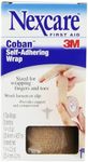 3M Coban Self Adherent Bandage, Tan, 2.5cm Wide x 4.5m Long, Pack of 5