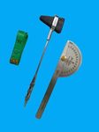 Apex Digital 3-in-1 Goniometer 180 Degree Percussion Hammer and Inchi Tape (Steel)