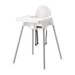 IKEA Highchair ANTILOP, White, 15 kg Max Load, Portable, Foldable, for Kid, Aged 6 months to 3 years