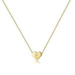 Small Initial E Necklace for Girls 