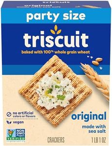 Triscuit Original Whole Grain Wheat Crackers, Vegan Crackers, Party Size, 17 oz