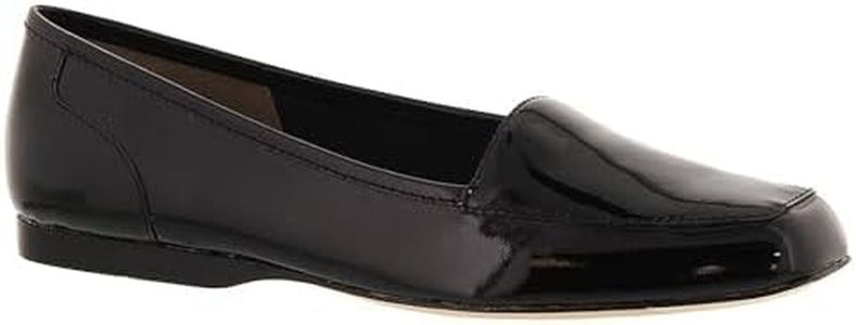 ARRAY Women’s Freedom Leather Slip-On Dress Flat, 5 M (Medium), Black Patent